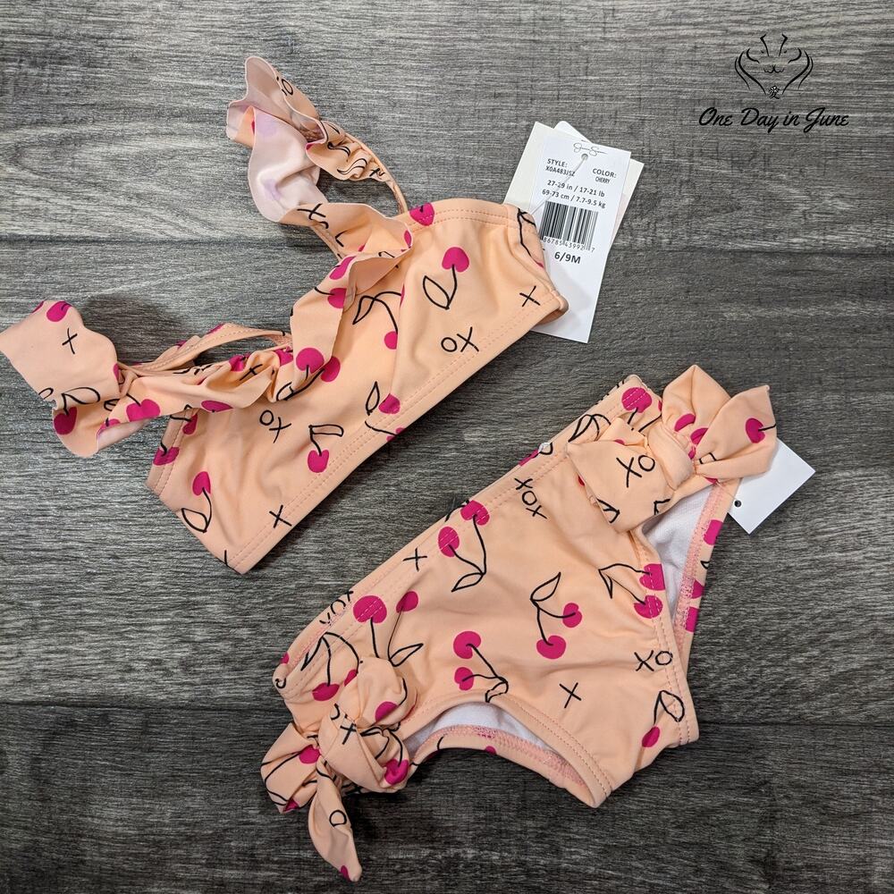 Jessica Simpson Little Girls Bikini Swimsuit Size 6-9 Mths